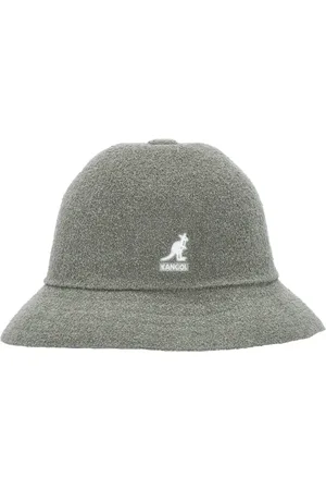 Kangol Accessoires, Heren, Grijs, S, Leer, Vissershoed Bermuda Casual Oliegroen