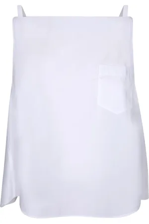 SACAI Tops, Dames, Wit, M, Katoen, Witte Top voor Vrouwen
