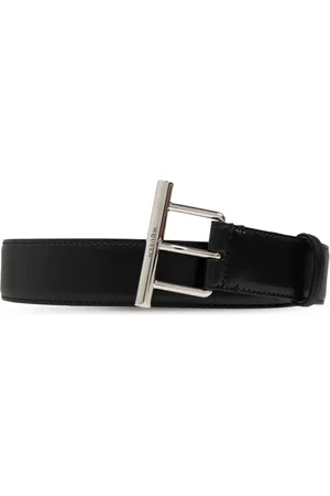 Alexander McQueen Accessoires, Heren, Zwart, 85 CM, Leer, Leren riem