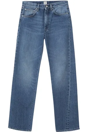 Totême Jeans, Dames, Blauw, W29, Denim, Twisted Seam Denim Jeans