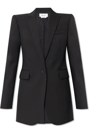 Alexander McQueen Jassen, Dames, Zwart, S, Wol, Wollen Blazer
