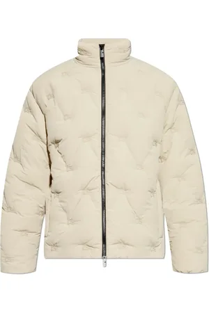 Burberry Jassen, Heren, Grijs, S, Polyester, Jas met Logo