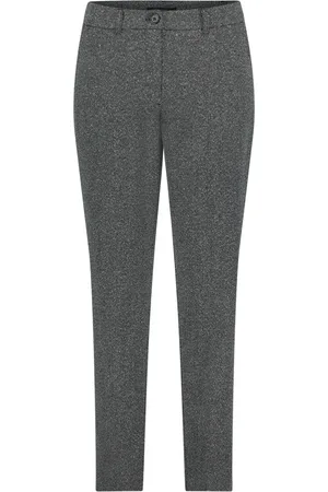 Betty Barclay Broeken, Dames, Zwart, L, Relaxed Fit Businessbroek met streep