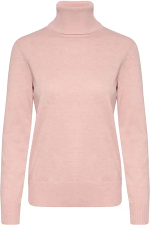 Saint Tropez Truien, Dames, Roze, 2Xl, Ash Rose Rollneck Sweater