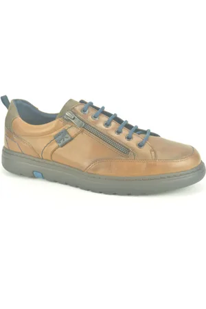 Fluchos Schoenen, Heren, Bruin, 39 EU, Sportieve Cognac Sneakers
