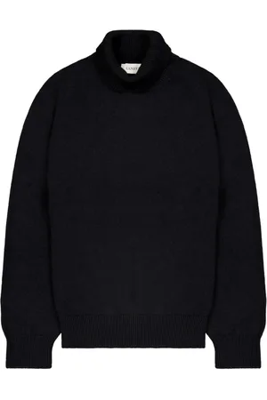 LANEUS Truien, Heren, Zwart, XL, Wol, Comfortabele Cashmere Merino Coltrui
