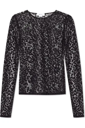 Alexander McQueen Tops, Dames, Zwart, S, Transparante top