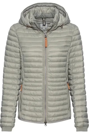 Camel Active Jassen, Dames, Groen, 4Xl, Polyester, Lichte gewatteerde jas van gerecycled polyamide