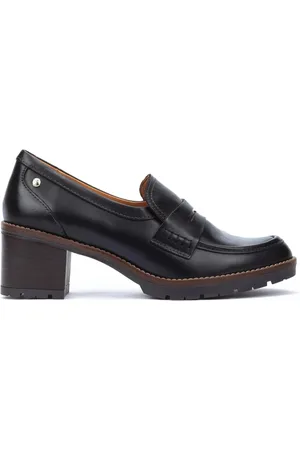 Pikolinos Schoenen, Dames, Zwart, 41 EU, Elegante Leren Damesschoen - Zwart