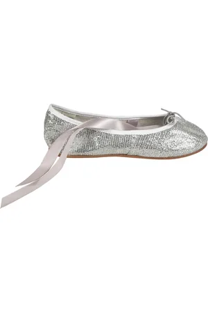 Repetto Schoenen, Dames, Grijs, 37 EU, Zilveren Platte Schoenen Elegante Stijl