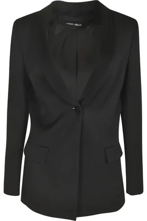 Giorgio Armani Jassen, Dames, Zwart, S, Stijlvolle Jassen voor Mannen