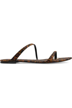 Saint Laurent Schoenen, Dames, Bruin, 36 EU, Leer, Stijlvolle slippers voor dagelijks comfort