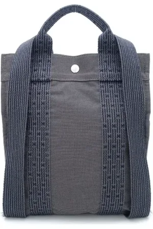 Hermès Pre-owned, Dames, Grijs, ONE Size, Pre-owned Canvas backpacks