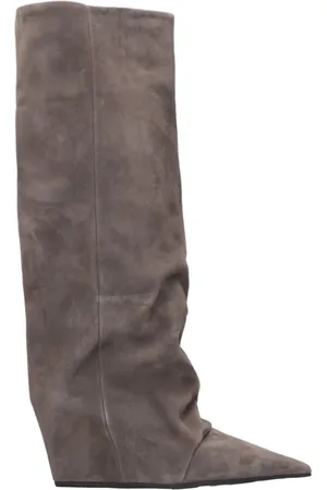 vic matiè Schoenen, Dames, Grijs, 36 EU, Leer, Cocoon Laarzen