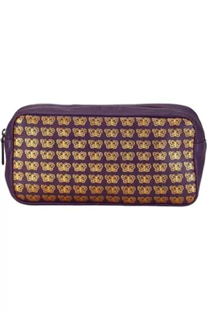 Bottega Veneta Pre-owned, Dames, Paars, ONE Size, Leer, Pre-owned Leather clutches