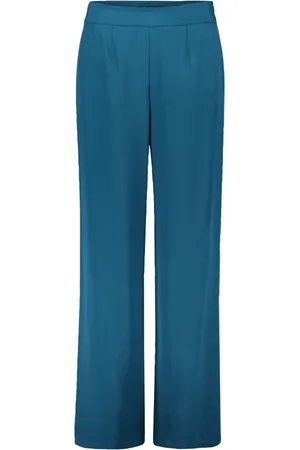 Betty Barclay Broeken, Dames, Blauw, 2Xl, Polyester, Regular Fit Culotte Broek