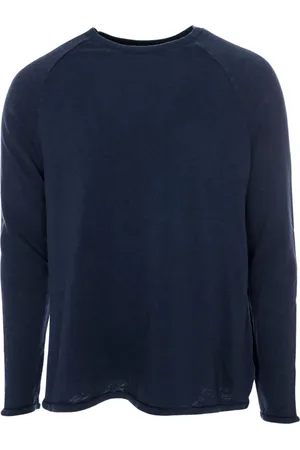 American Vintage Tops, Heren, Blauw, S, Raglan Longsleeve met Zachte Afwerking