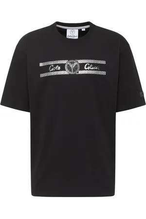 Carlo Colucci Tops, Heren, Zwart, 2Xl, Oversize Tee Shirt