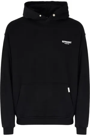 Represent Sweatshirts & Hoodies, Heren, Zwart, S, Katoen, Hoodie Zwart Katoen