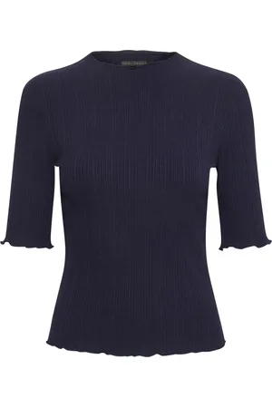 Karen by Simonsen Tops, Dames, Blauw, XL, Nacht Hemel T-Shirt Candacekb Stijl
