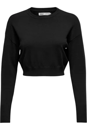 ONLY Sweatshirts & Hoodies, Dames, Zwart, S, Polyester, Chic Sweater