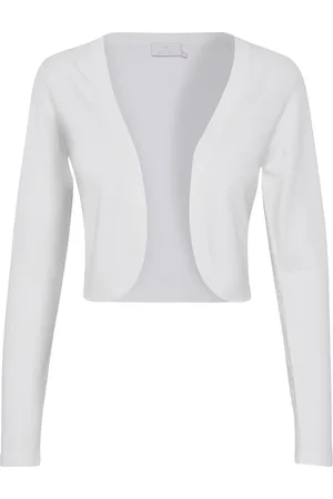 Kaffe Truien, Dames, Wit, 2Xl, Bolero Strik 500020 Chalk