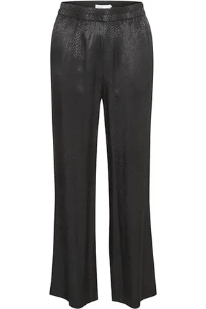 Karen by Simonsen Broeken, Dames, Zwart, XS, Meteorite Straight Leg Broek
