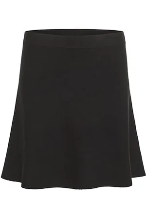 Karen by Simonsen Rokken, Dames, Zwart, XL, Polyester, Meteorite Gebreide Rok