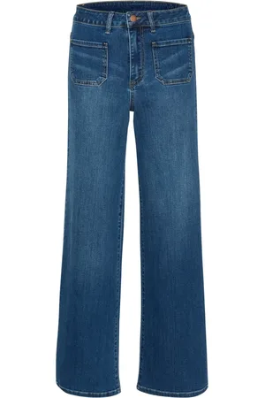 Kaffe Jeans, Dames, Blauw, S, Denim, Flared Jeans Medium Washed Denim