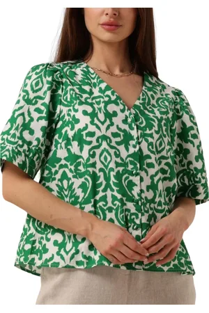 Y.A.S Blouses & Shirts, Dames, Groen, XS, Groen Casual Shirt