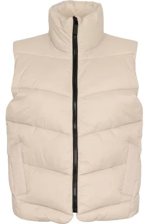 Kaffe Jassen, Dames, , XL, Gewatteerd Vest Veergrijs