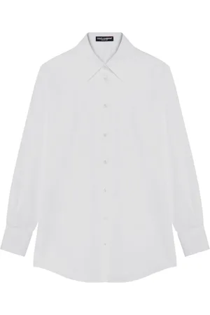 Dolce & Gabbana Blouses & Shirts, Dames, Wit, M, Lange mouwen overhemd