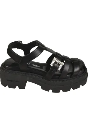 Sergio Rossi Schoenen, Dames, Zwart, 40 EU, Zwarte Sandalen Elegante Stijl