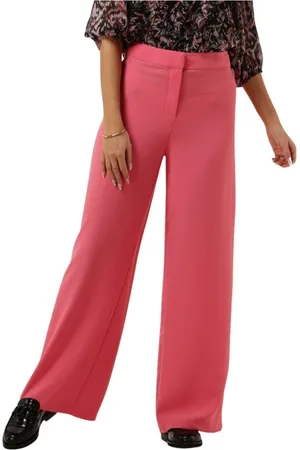 Notes Du Nord Broeken, Dames, Roze, L, Wijde Fuchsia Broek