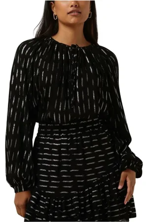 AMAYA Amsterdam Blouses & Shirts, Dames, Zwart, S, Zilver Adele Blouse Damesblouse