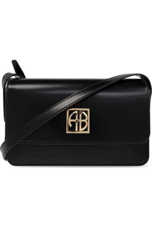 ANINE BING Tassen, Dames, Zwart, ONE Size, Leer, Schoudertas