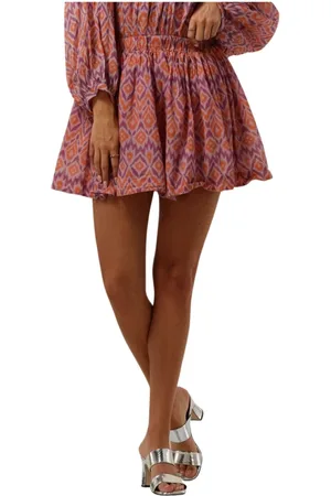 ROUGH. Rokken, Dames, Veelkleurig, M, Roze Minirok