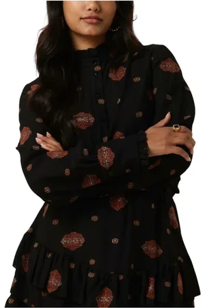 AMAYA Amsterdam Blouses & Shirts, Dames, Zwart, S, Zwarte Nola Blouse