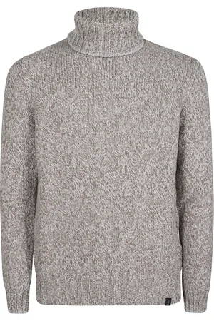 FAY Truien, Heren, Grijs, S, Wol, Turtle Neck Sweater