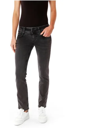 Pepe Jeans Jeans, Dames, Grijs, 2XS L34, Denim, Straight Fit Midwaist Jeans