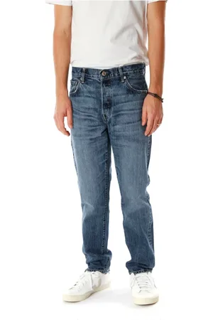 Edwin Jeans, Heren, Blauw, W32 L32, Denim, Tapered Mid Waist Jeans