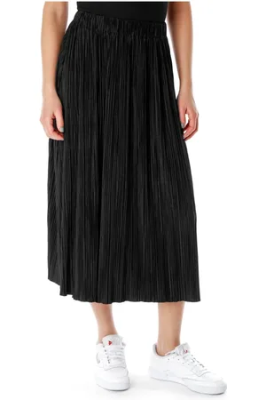 Samsøe Samsøe Rokken, Dames, Zwart, XS, Geplooide Midi Rok