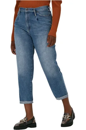 SET Jeans, Dames, Blauw, L, Denim, Mom Jeans Blauw