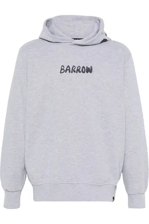 BARROW Sweatshirts & Hoodies, Heren, Grijs, XL, Katoen, Lichtgrijze Melange Hoodie