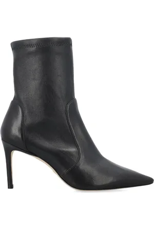 Stuart Weitzman Schoenen, Dames, Zwart, 39 EU, Stijlvolle Stretch Bootie