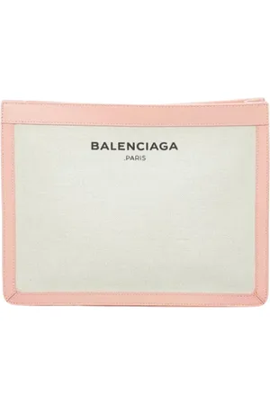 Balenciaga Pre-owned, Dames, Wit, ONE Size, Leer, Pre-owned Canvas balenciaga-bags