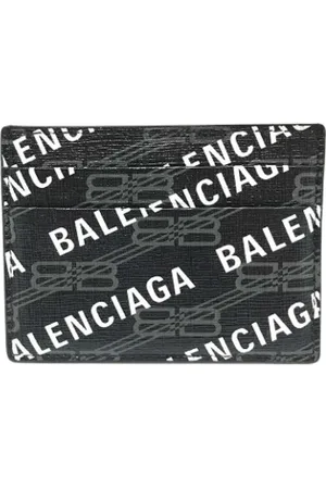 Balenciaga Pre-owned, Heren, Zwart, ONE Size, Leer, Tweedehands leren portemonnees