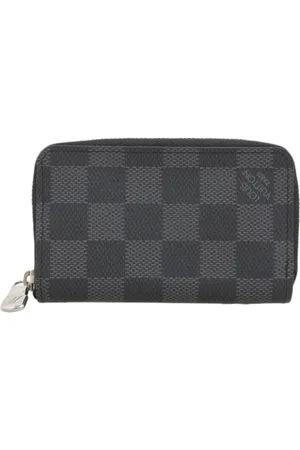 LOUIS VUITTON Pre-owned, Dames, Grijs, ONE Size, Tweed, Pre-owned Canvas wallets