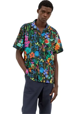 ENGINEERED GARMENTS Overhemden, Heren, Veelkleurig, S, Katoen, Bloemenprint Camp Shirt