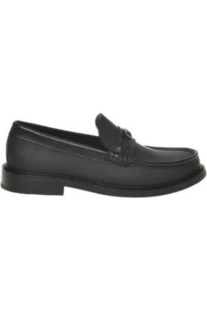 Moschino Schoenen, Heren, Zwart, 44 EU, Zwarte platte schoenen